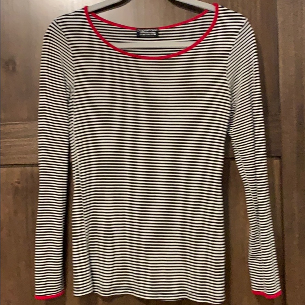 Papermoon long-sleeve striped shirt.